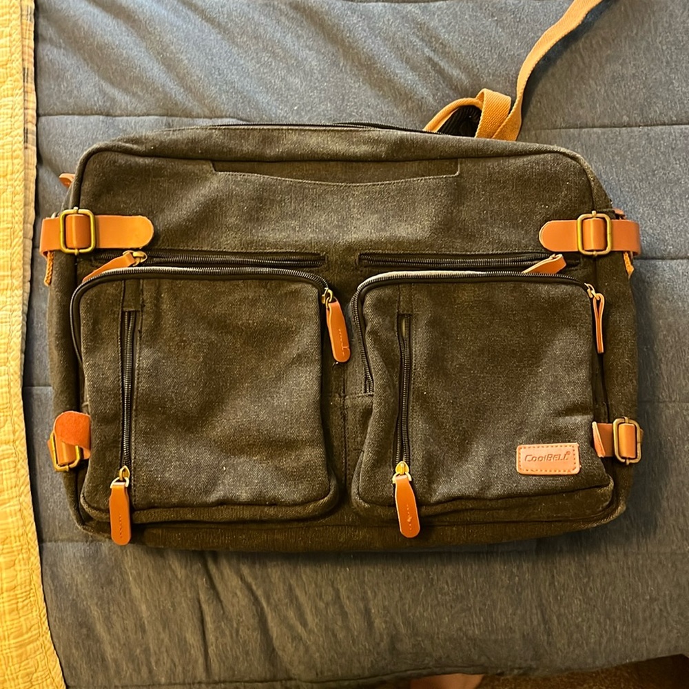 Convertible Backpack Messenger Shoulder Bag